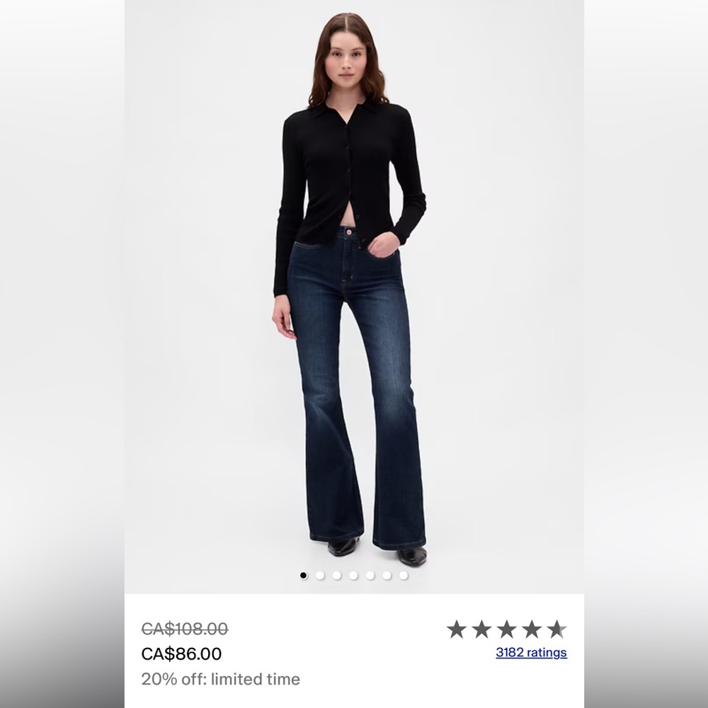 Gap High Rise '70s Flare Jeans